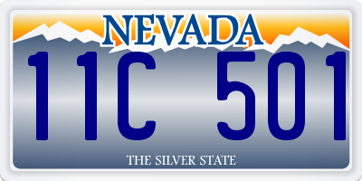 NV license plate 11C501