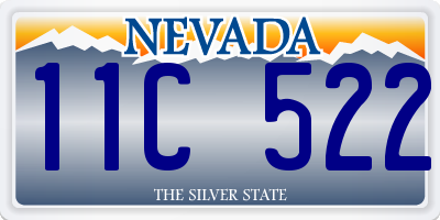 NV license plate 11C522