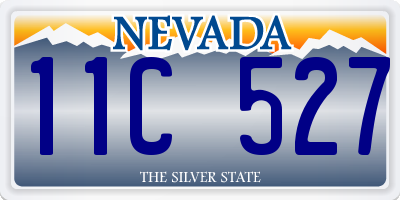 NV license plate 11C527