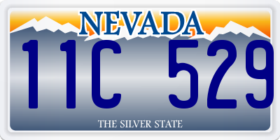 NV license plate 11C529