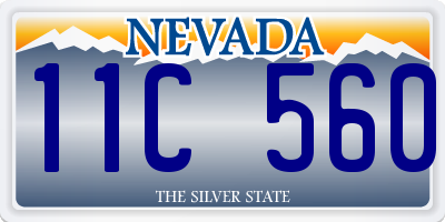 NV license plate 11C560