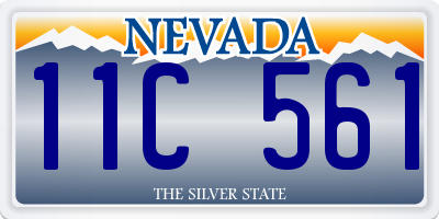 NV license plate 11C561
