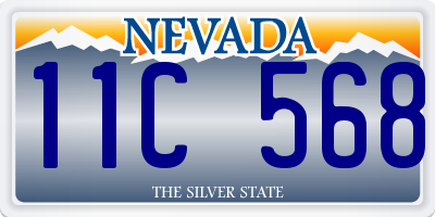 NV license plate 11C568