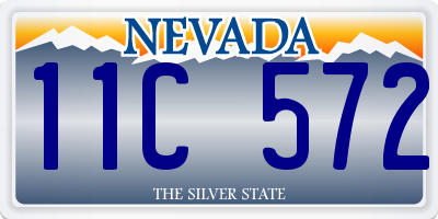 NV license plate 11C572