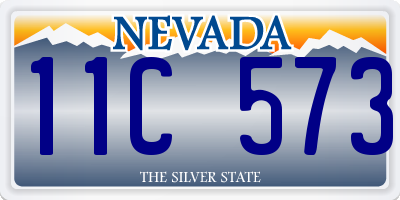 NV license plate 11C573