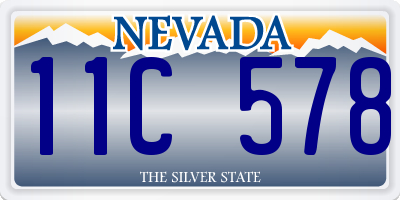 NV license plate 11C578