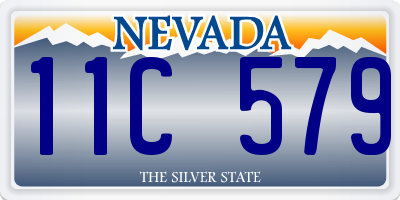 NV license plate 11C579