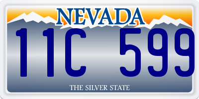 NV license plate 11C599