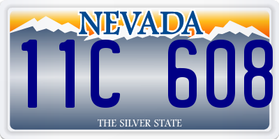 NV license plate 11C608