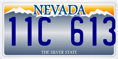 NV license plate 11C613