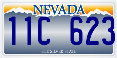 NV license plate 11C623