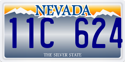NV license plate 11C624