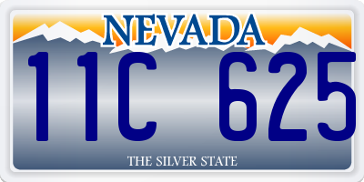 NV license plate 11C625