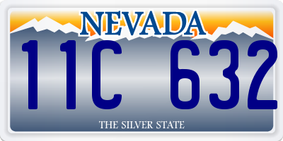 NV license plate 11C632