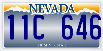 NV license plate 11C646