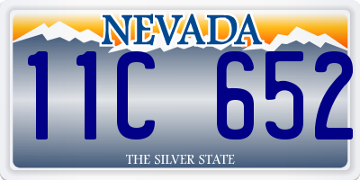 NV license plate 11C652