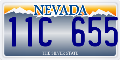 NV license plate 11C655
