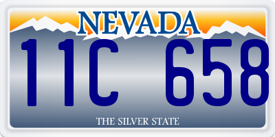 NV license plate 11C658