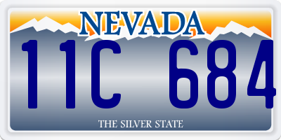 NV license plate 11C684