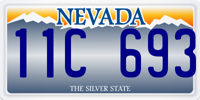 NV license plate 11C693