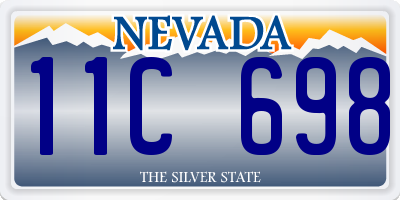 NV license plate 11C698