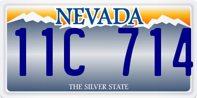 NV license plate 11C714