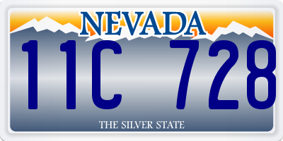 NV license plate 11C728