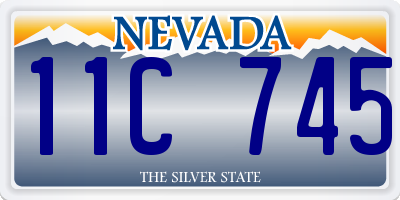 NV license plate 11C745