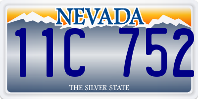 NV license plate 11C752