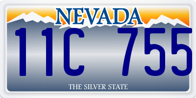 NV license plate 11C755