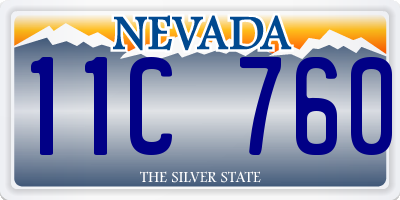 NV license plate 11C760