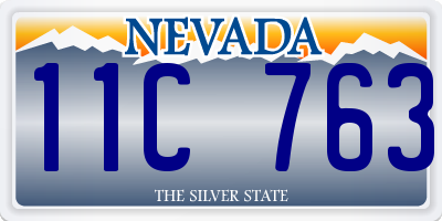 NV license plate 11C763