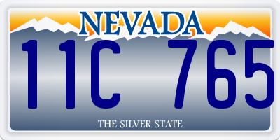 NV license plate 11C765