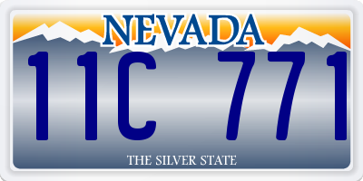 NV license plate 11C771