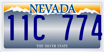 NV license plate 11C774