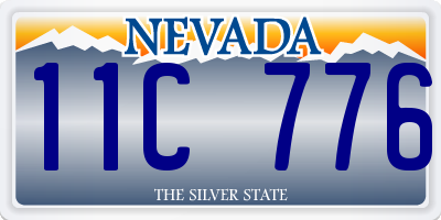 NV license plate 11C776