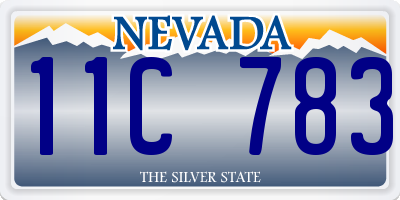 NV license plate 11C783