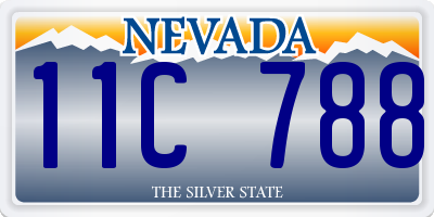NV license plate 11C788