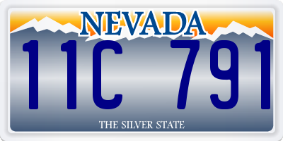 NV license plate 11C791