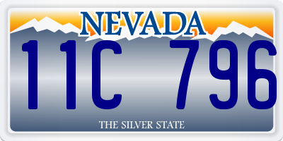 NV license plate 11C796