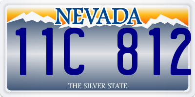 NV license plate 11C812