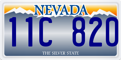NV license plate 11C820
