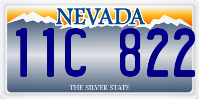 NV license plate 11C822