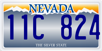 NV license plate 11C824