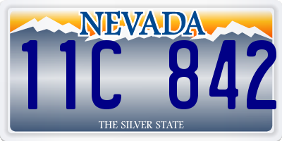 NV license plate 11C842