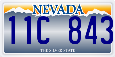 NV license plate 11C843
