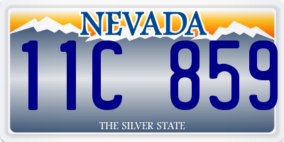 NV license plate 11C859