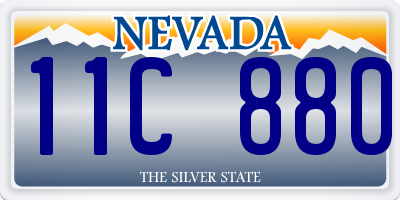 NV license plate 11C880