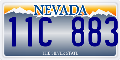 NV license plate 11C883