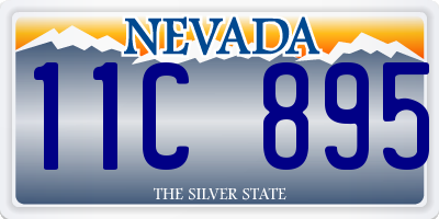 NV license plate 11C895
